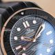 Perfect replica of Omega Seamaster Swiss movement rose gold bezel black watch (2)_th.jpg